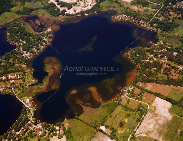 East Crooked Lake in Livingston County, Michigan